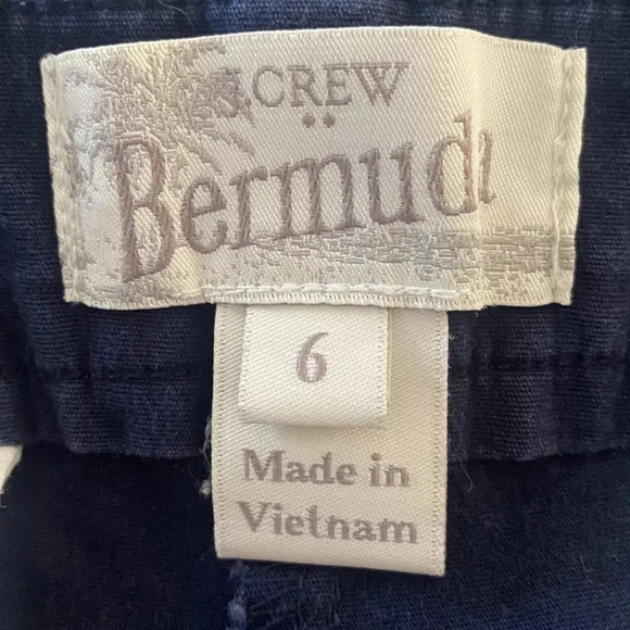 J. Crew‎ Navy Blue Bermuda Shorts Womens Size 6 (1281) - Picture 4 of 6